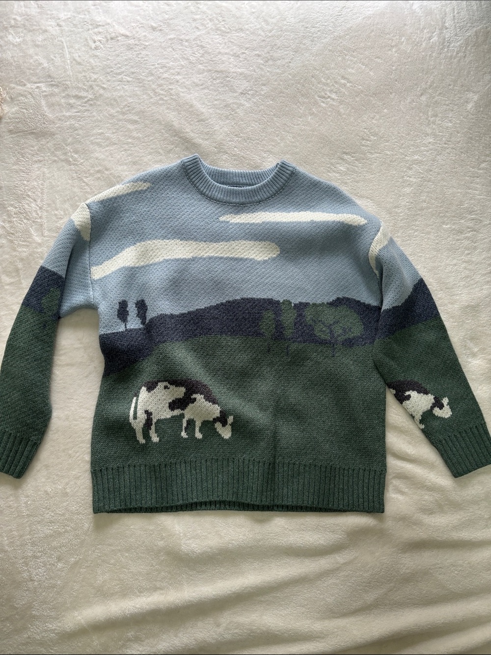 Knit Cow Sweater
